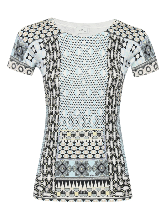 Etro Джемпер из шелка с короткими рукавами