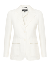 Weekend Max Mara Жакет из хлопка и льна с накладными карманами