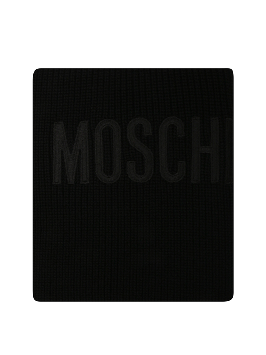 Moschino Шарф из шерсти с вышитым логотипом