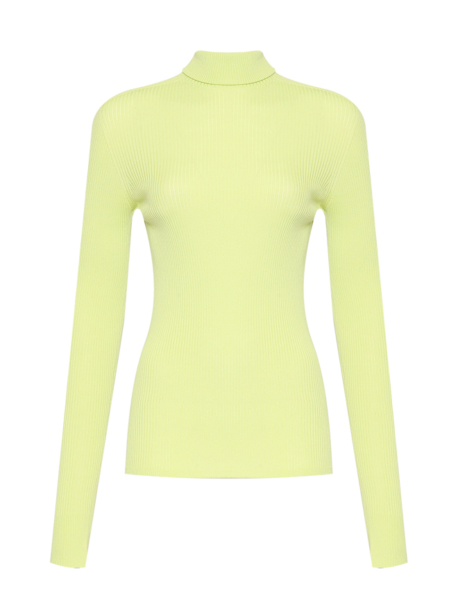 Sportmax Водолазка из шерсти в рубчик