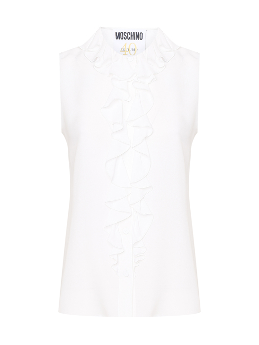 Moschino Однотонный топ из шелка