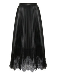 Ermanno Scervino Юбка миди декорированная кружевом