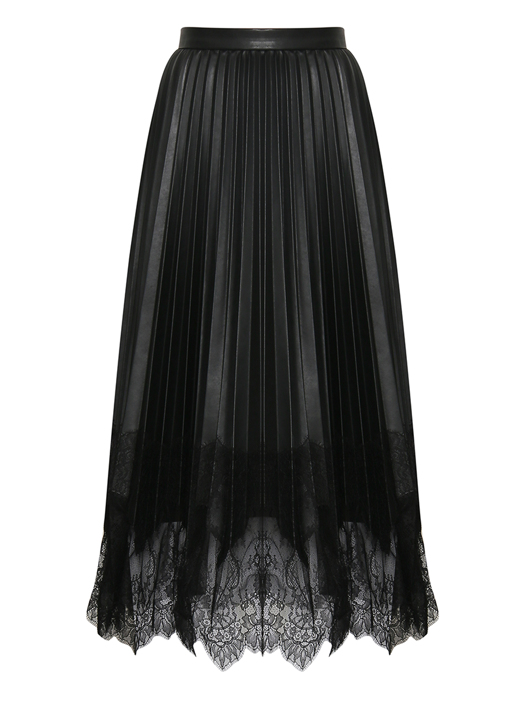 Ermanno Scervino Юбка миди декорированная кружевом