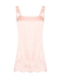 Ermanno Scervino Топ из шелка с кружевом