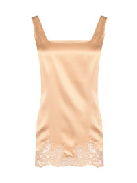 Ermanno Scervino Топ из шелка с кружевом