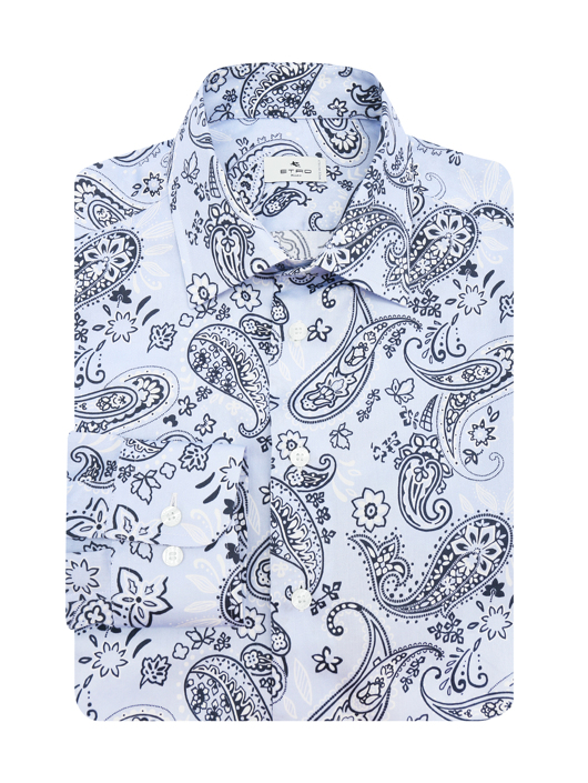 Etro Рубашка из хлопка с узором