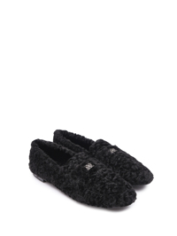 Casadei Лоферы из текстиля с круглым мысом