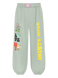 Stella McCartney kids Брюки на резинке с принтом
