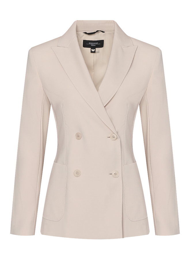 Weekend Max Mara Двубортный жакет из шерсти