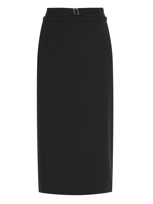 Sportmax Юбка из шерсти с ремнем