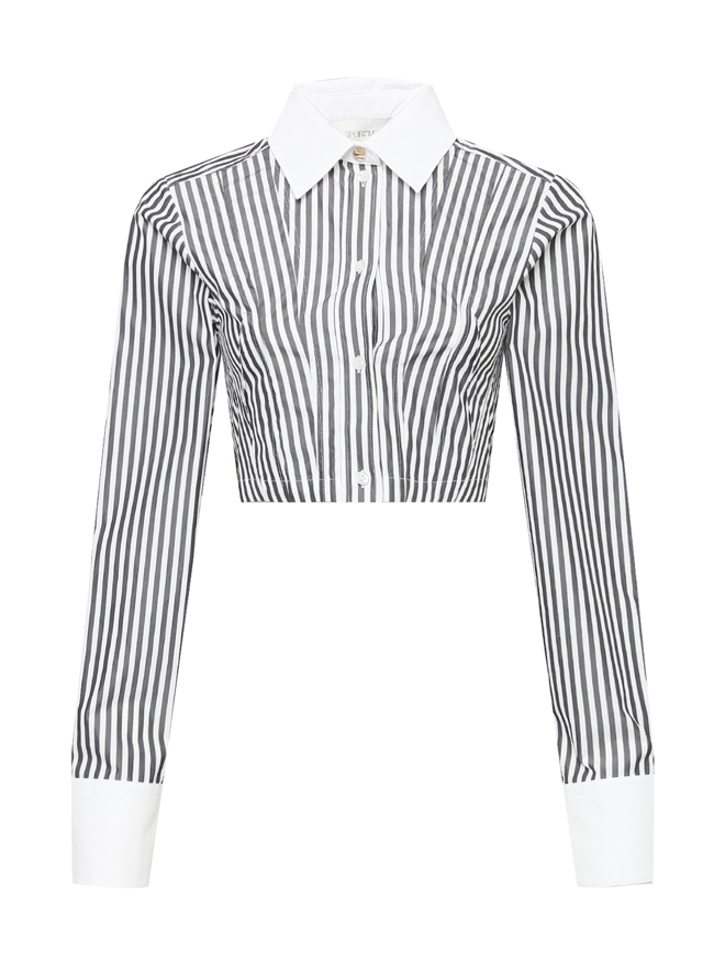 Sportmax Укороченная рубашка из хлопка