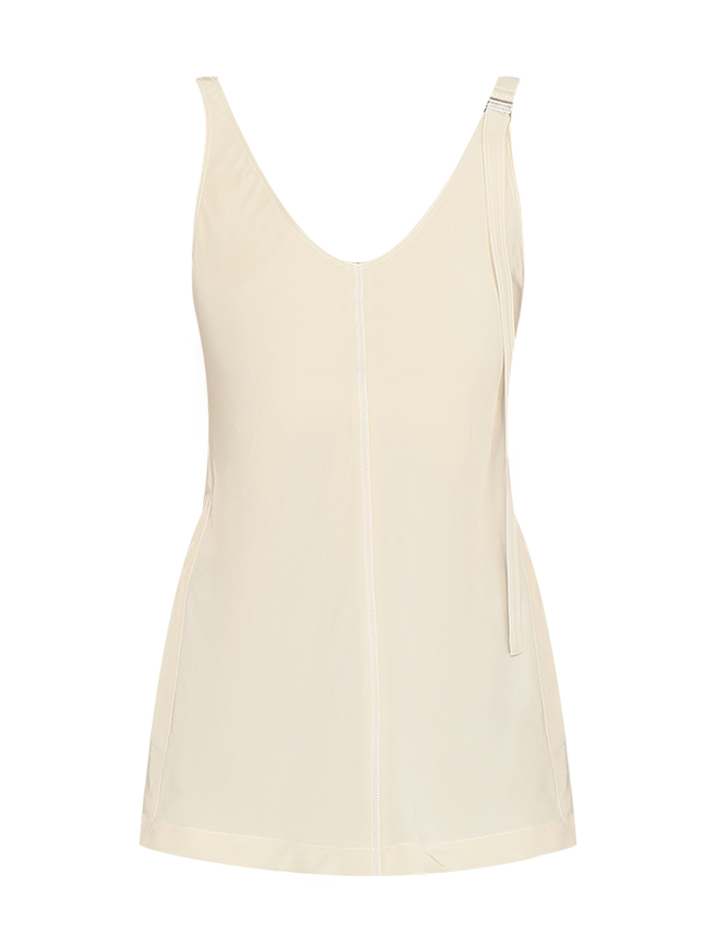 Sportmax Топ из текстиля с разрезами