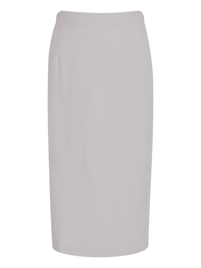 Alberta Ferretti Юбка из шерсти с разрезом