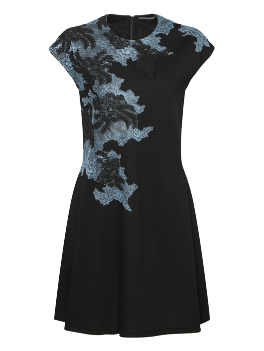 Ermanno Scervino Платье из вискозы с кружевом