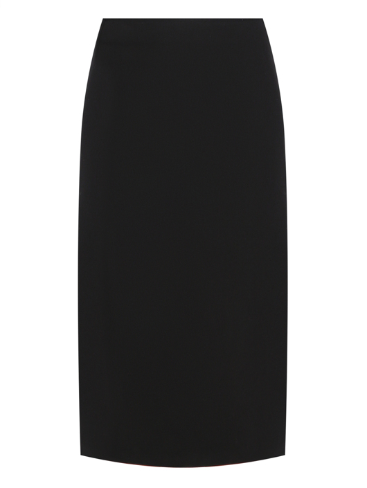 Sportmax Юбка из хлопка с разрезом