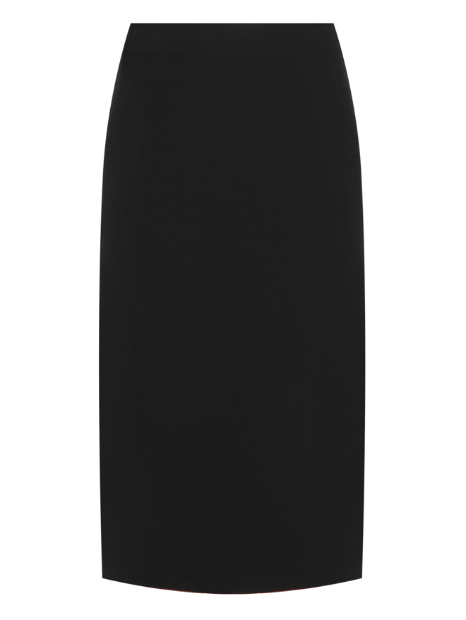 Sportmax Юбка из хлопка с разрезом