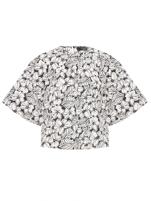 Weekend Max Mara Блуза из хлопка с цветочным узором