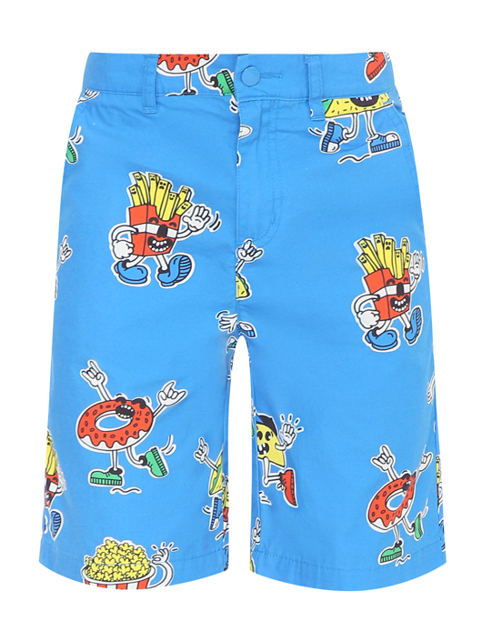 Stella McCartney kids Хлопковые шорты с узором