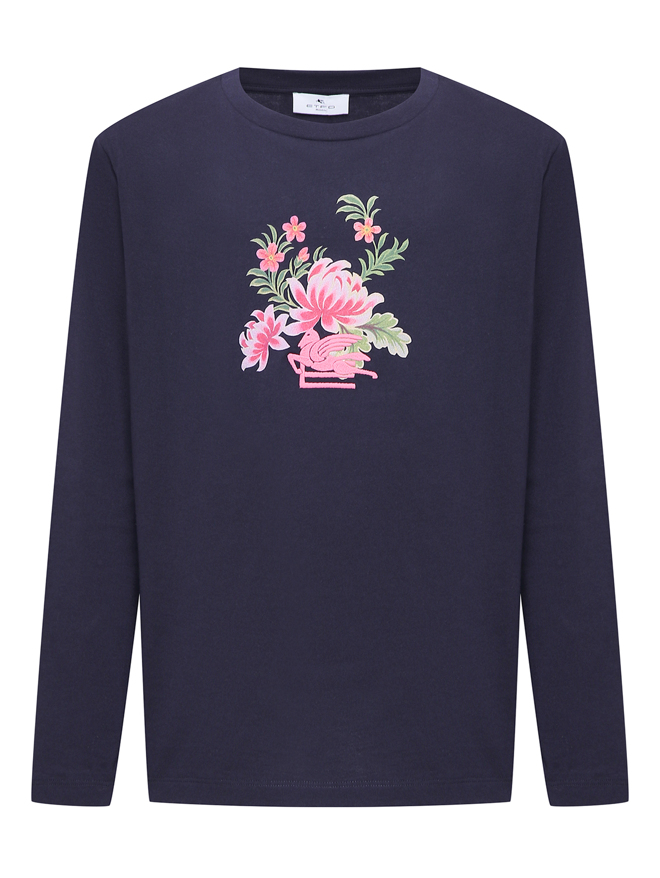 Etro Футболка с длинным рукавом из хлопка