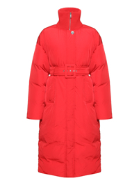 Sportmax Длинный пуховик с поясом