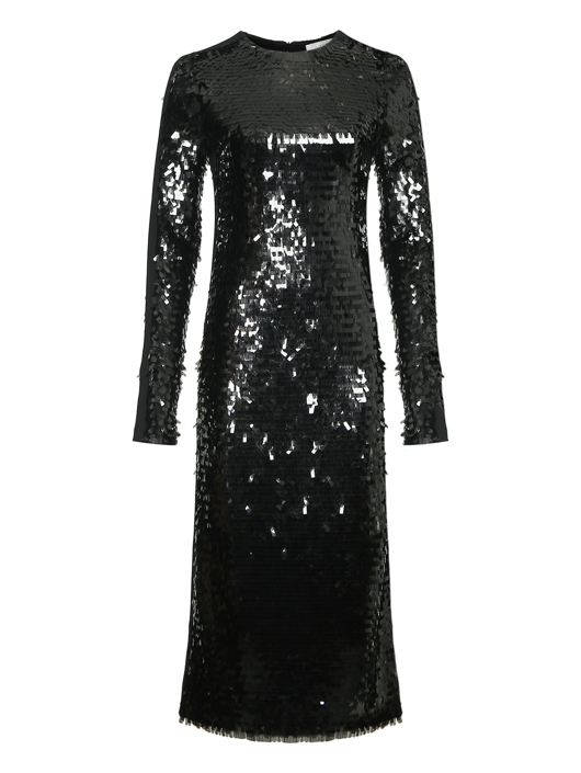 Sportmax Платье трикотажное с пайетками