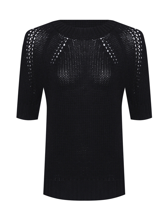 Ermanno Scervino Джемпер из шерсти с короткими рукавами