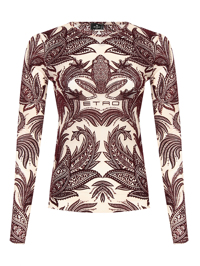 Etro Лонгслив с узором и логотипом