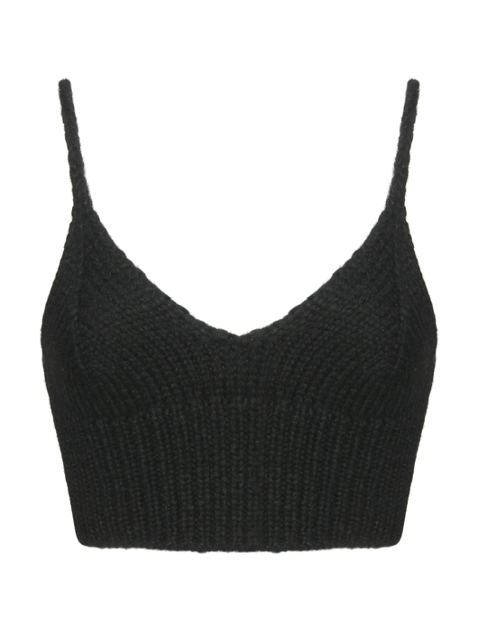 Ermanno Firenze Топ-бюстье из шерсти с альпакой