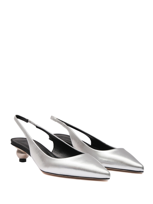 Weekend Max Mara Туфли из кожи на низком каблуке
