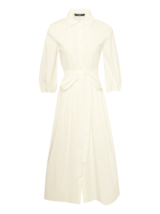 Weekend Max Mara Однотонное платье-миди из хлопка