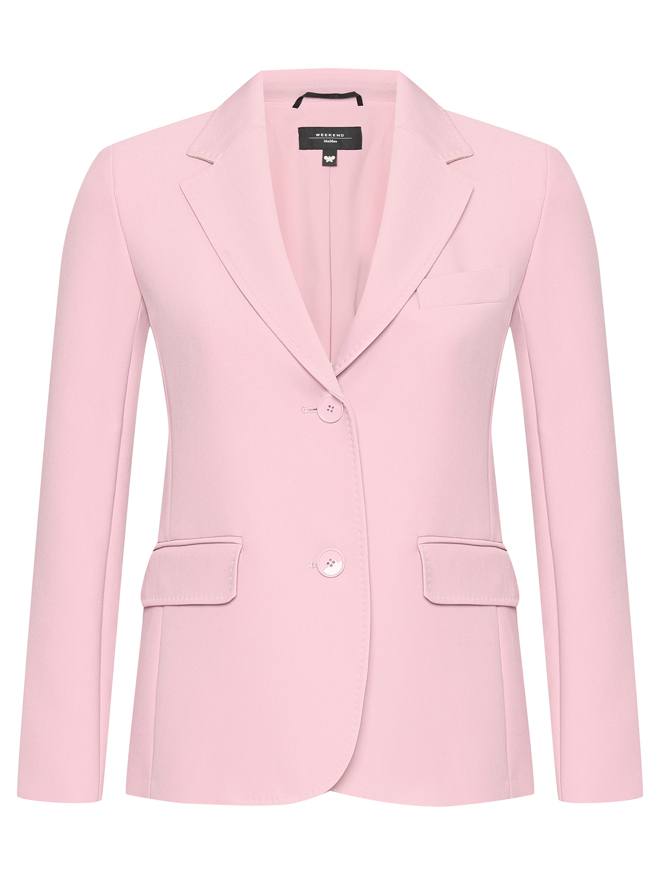Weekend Max Mara Однобортный жакет с отстрочкой