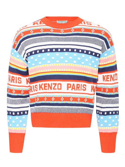 Kenzo Джемпер из хлопка с узором