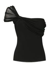 Max Mara Топ из текстиля на одно плечо