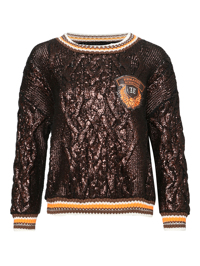 Ermanno Scervino Джемпер крупной вязки с аппликацией