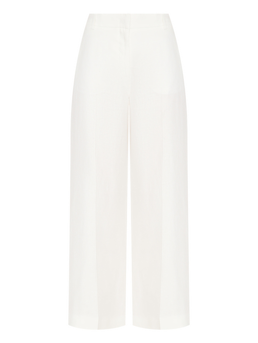 Weekend Max Mara Брюки из льна прямого кроя
