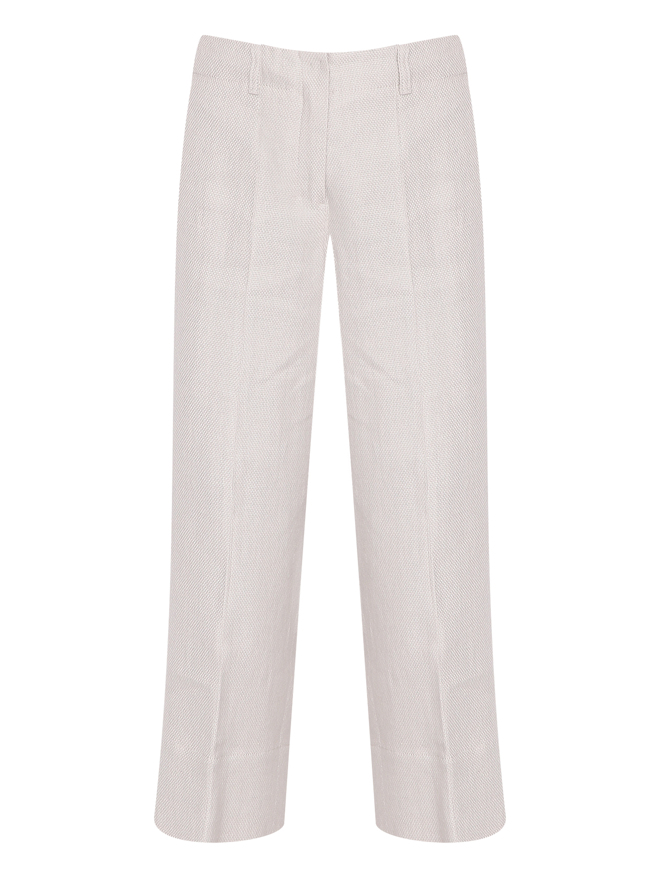 Max Mara Укороченные брюки из смешанного льна