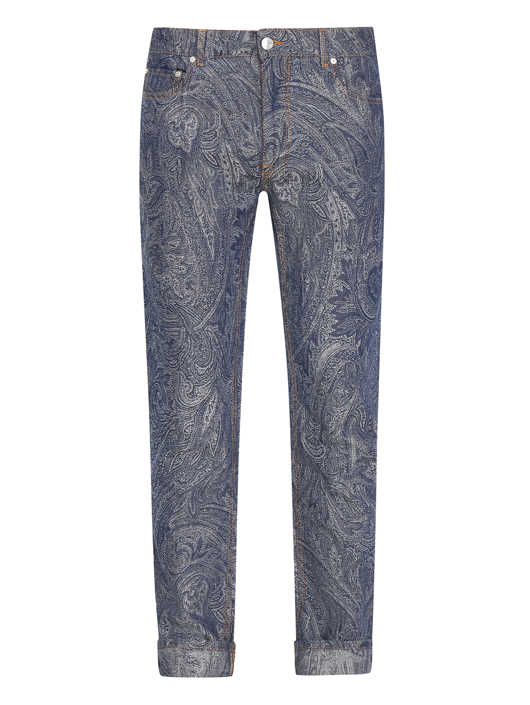 Etro Джинсы с узором пейсли
