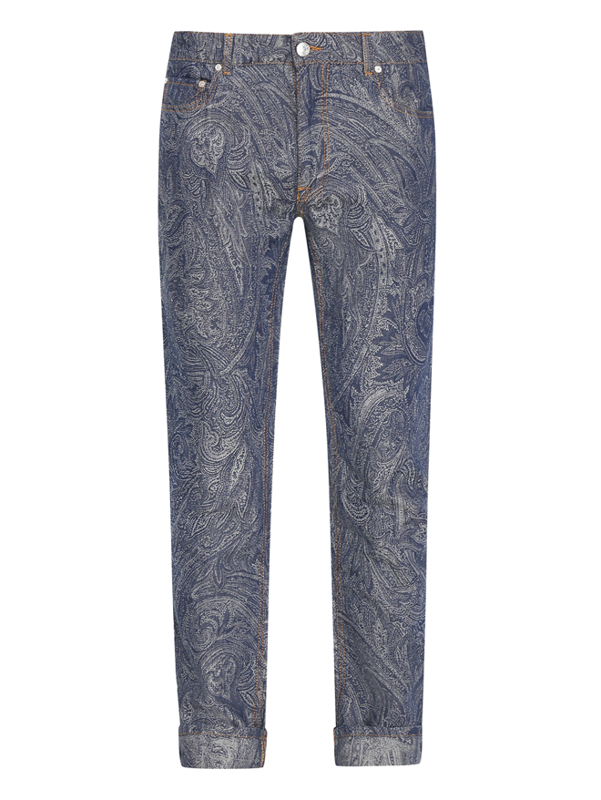 Etro Джинсы с узором пейсли