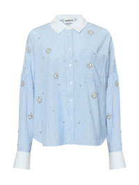 Essentiel Antwerp Блуза из хлопка с аппликацией