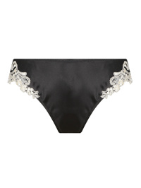 La Perla Трусы из шелка с кружевом