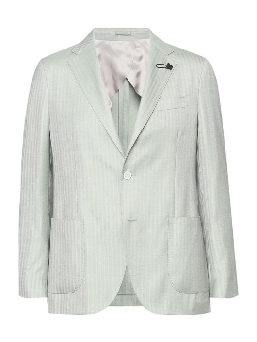 LARDINI Пиджак из кашемира и шелка с карманами
