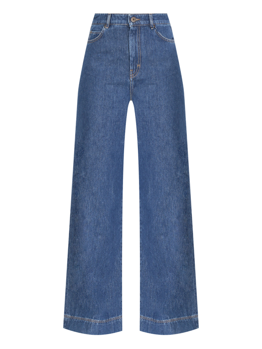 Weekend Max Mara Широкие джинсы на высокой посадке