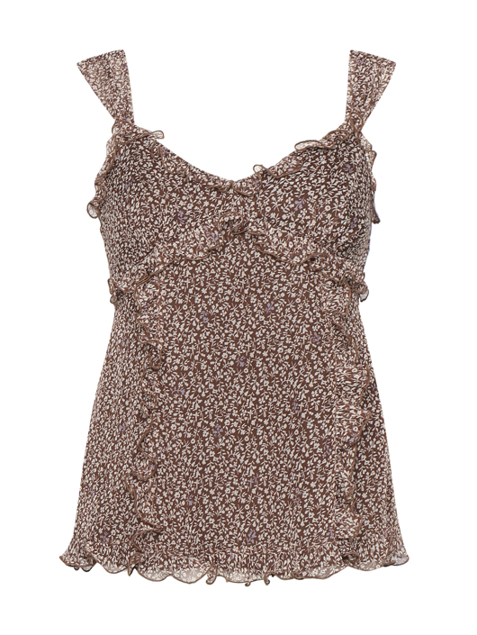 Weekend Max Mara Топ из шелка с узором