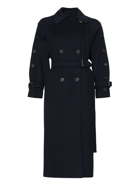 Weekend Max Mara Пальто из шерсти с поясом
