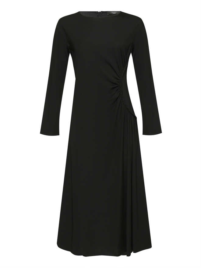 Weekend Max Mara Трикотажное платье-миди с драпировкой