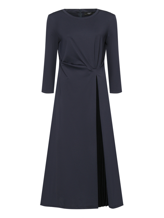 Weekend Max Mara Трикотажное платье-миди с драпировкой