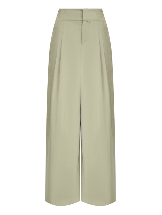 Alberta Ferretti Брюки-палаццо с защипами