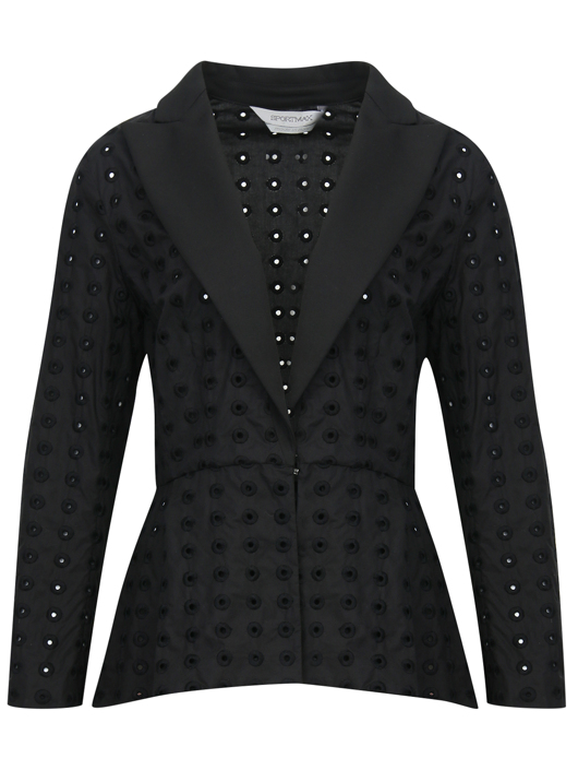 Sportmax Жакет из хлопка с перфорацией