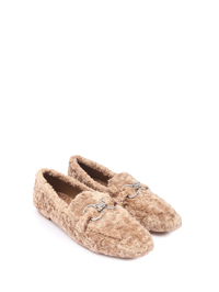 Casadei Лоферы из текстиля с круглым мысом