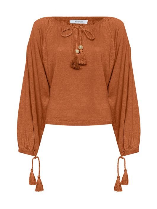 Max Mara Джемпер из льна свободного кроя